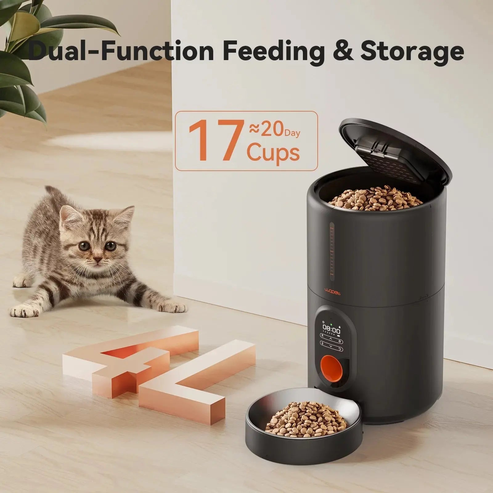 Smart Automatic Pet Feeder - Gazebo Pet Hub