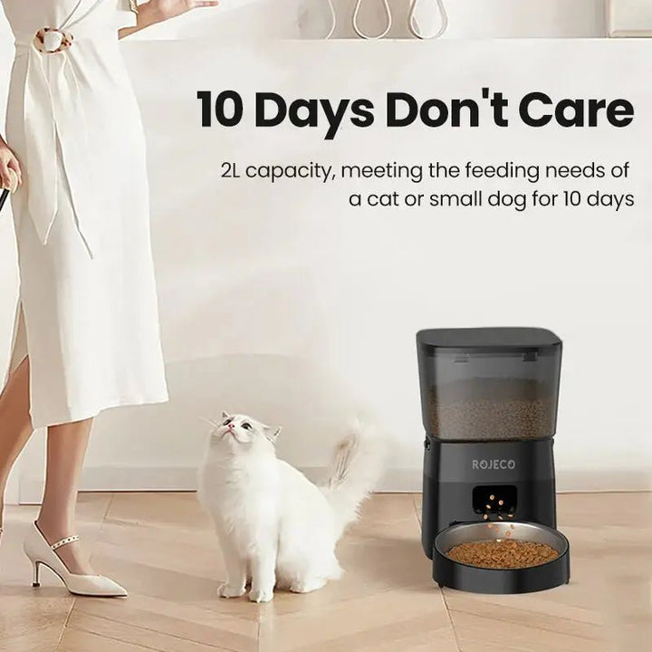 Smart Control Automatic Pet Feeder for Cats and Dogs - Gazebo Pet Hub