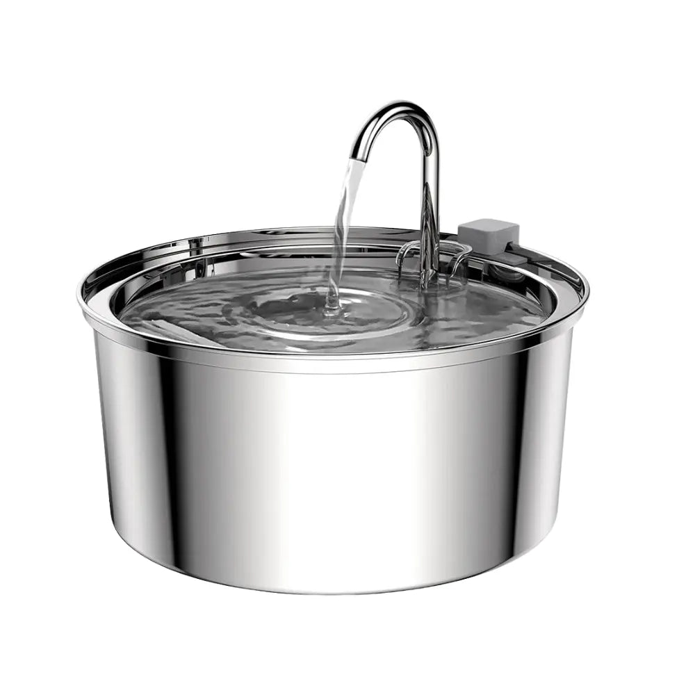Stainless Steel Pet Water Feeder Cat Dog Automatic Filter Fountain - Gazebo Pet Hub
