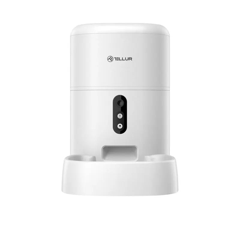 Tellur Smart WiFi Pet Feeder, UltraHD kamera, 4L, White (TLL331461) - Gazebo Pet Hub