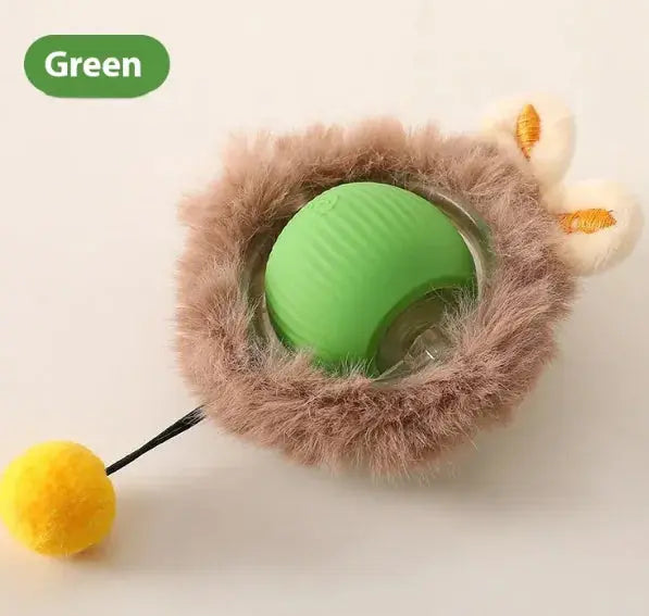 PurrPlay Self-Rolling Cat Toy Ball Gazebo Pet Hub