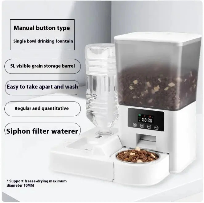 Smart Dual-Bowl Video Feeder with Timed Portions Gazebo Pet Hub