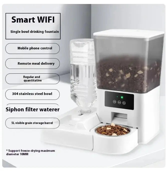 Smart Dual-Bowl Video Feeder with Timed Portions Gazebo Pet Hub